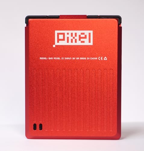 GKD Pixel 2 Console Metal Retro Game Player Portable Handheld (Red 64GB) L127