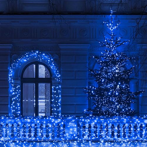 TW SHINE Halloween Lights 328FT Outdoor String Lights with Remote, Purple & Orange F53527