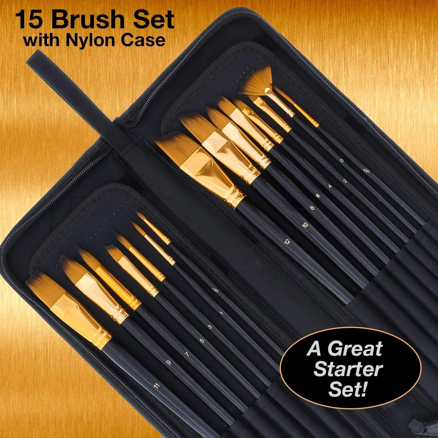 U.S Art Supply 87-Piece Deluxe Acrylic Painting Set with Aluminum Tabletop Easel R939