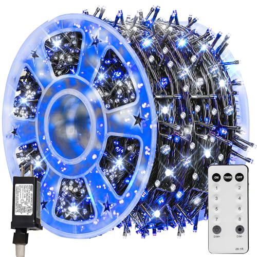 TW SHINE Halloween Lights 328FT Outdoor String Lights with Remote, Purple & Orange F53527