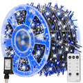 TW SHINE Halloween Lights 328FT Outdoor String Lights with Remote, Purple & Orange F53527