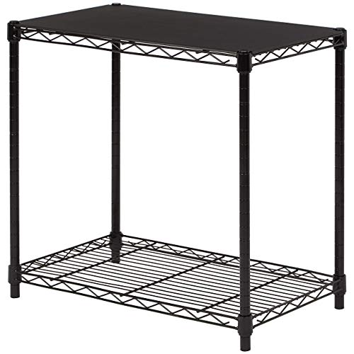Amazon Basics 3-Shelf Adjustable Steel Wire Rack Storage Shelving, Chrome D243