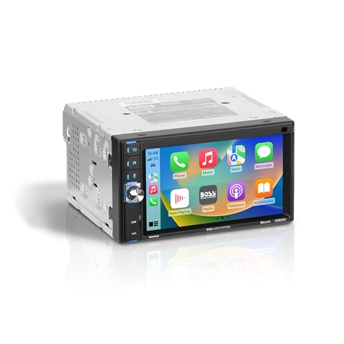 BOSS Audio Systems BCP62 6.2" Double Din Car Stereo with Apple CarPlay, Bluetooth, AM/FM I57328