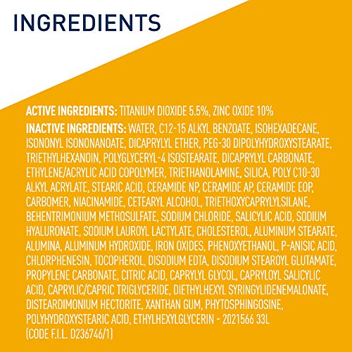 CeraVe Hydrating Mineral Sunscreen with Sheer Tint SPF 30, 1.7 oz K69722