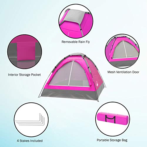 2-Person Dome Tent with Rain Fly and Carrying Bag D783158