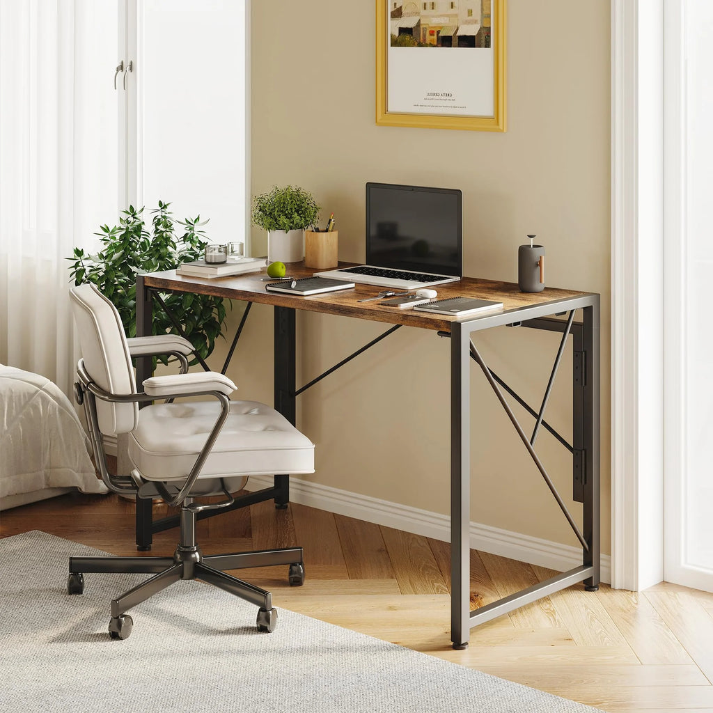 Folding Desk 31.5" for Small Spaces, Portable Home Office Table C537