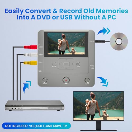 VHS to DVD Recorder with WiFi, USB, SD and HDD Support D177135