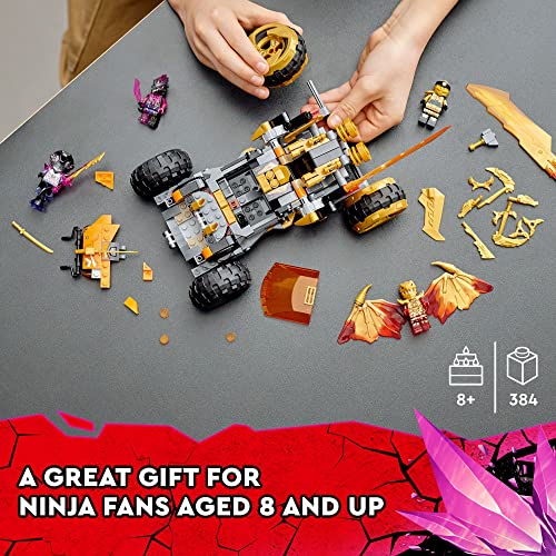 LEGO NINJAGO Cole’s Dragon Cruiser Car Toy with Golden Kai Minifigure E73004