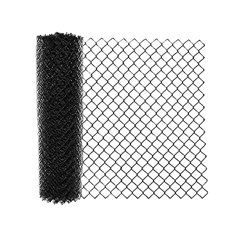 ALEKO Galvanized Steel Chain Link Fence | Complete Kit | 4 x 50 Ft | 11.5-AW Gauge | Silver | KITCLF115G4X50