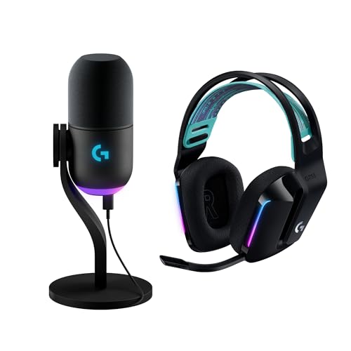 Logitech G733 Lightspeed Wireless Gaming Headset – Black, PC, PS5, PS4, Switch F9206