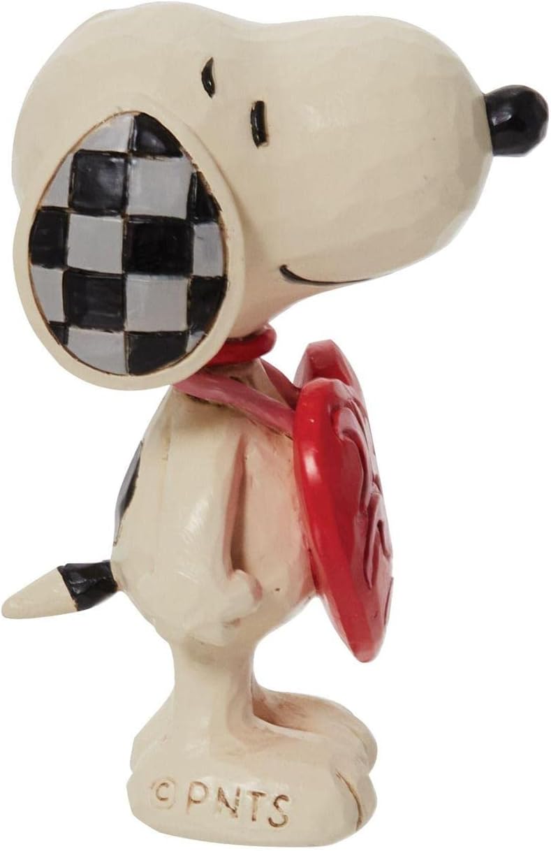 Snoopy Wearing Heart Sign Figurine by Jim Shore, 3 inches M466