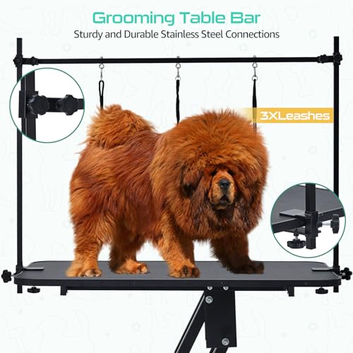 Hydraulic Dog Grooming Table for Pet, Heavy Duty, 350Lbs Load, White G6456