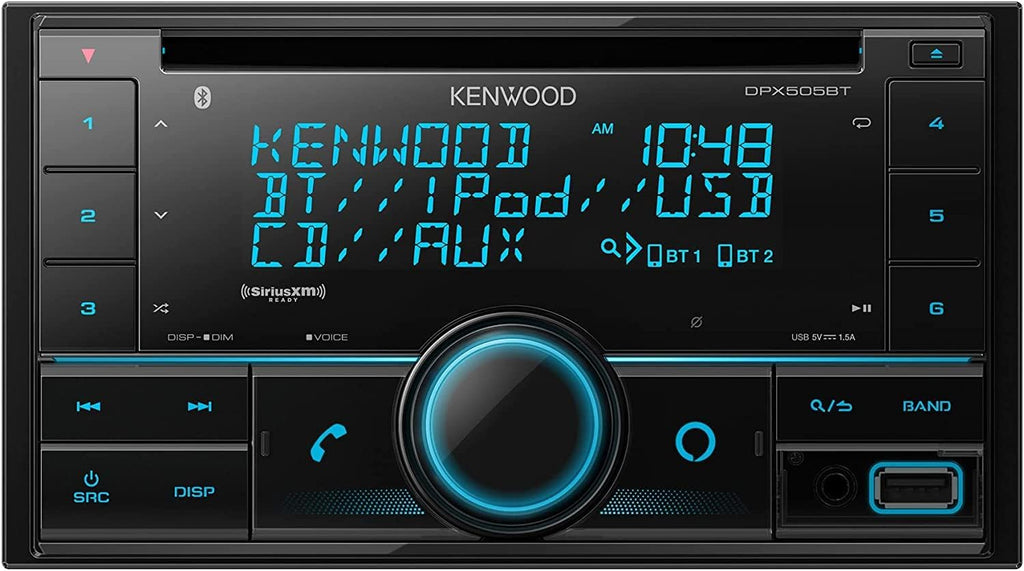 KENWOOD DPX505BT Double DIN Car Stereo with Bluetooth and Alexa Voice Control X340