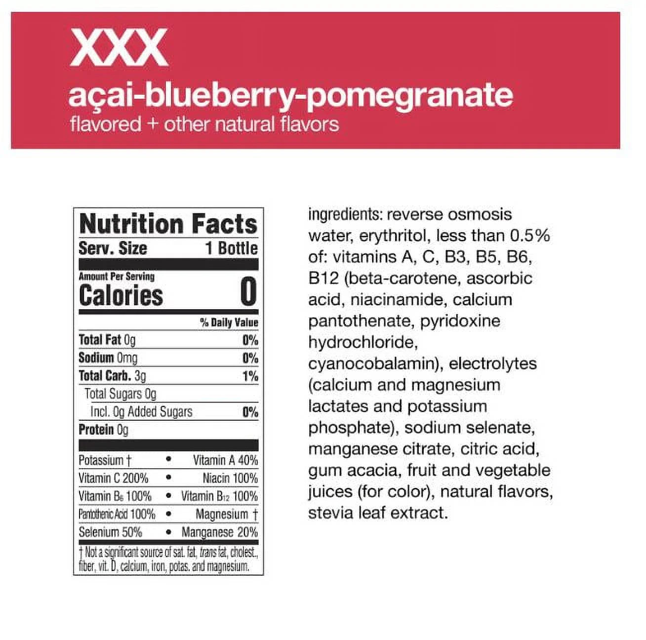 Glaceau Vitaminwater Zero Variety Pack, 20 fl oz, 20 pk D9746