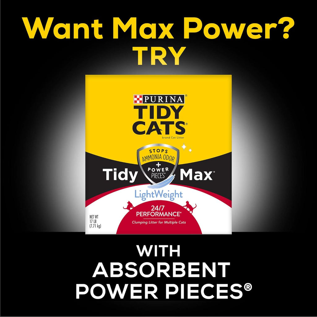 Tidy Cats Clumping Cat Litter, LightWeight, 136 oz J86315