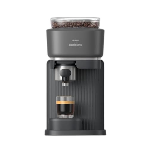 Philips Baristina Espresso Machine with Milk Frother, Black D833