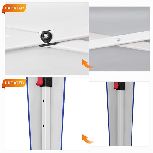 Yaheetech 10x10 Pop Up Canopy with 4 Removable Sidewalls, White F109731
