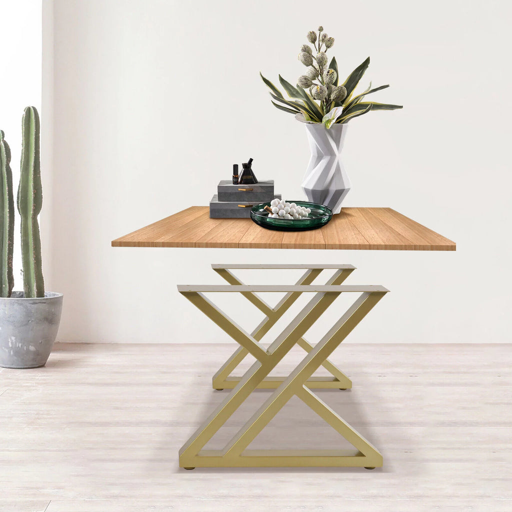 16" Metal Table Legs for Dining Coffee Desk, Gold C292