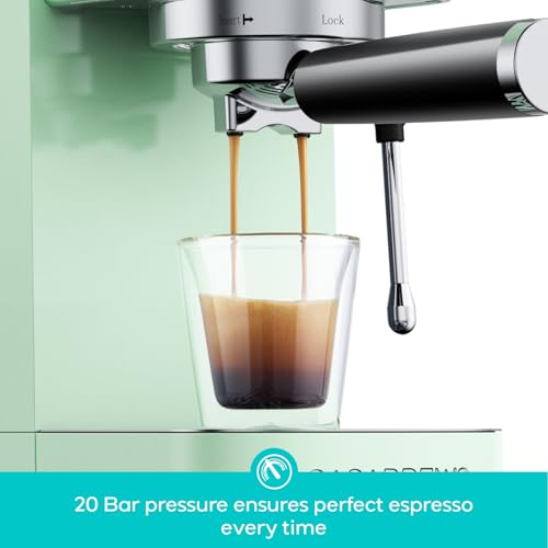 CASABREWS 3700 Essential Espresso Machine 20 Bar, Stainless Steel, Silver D8468