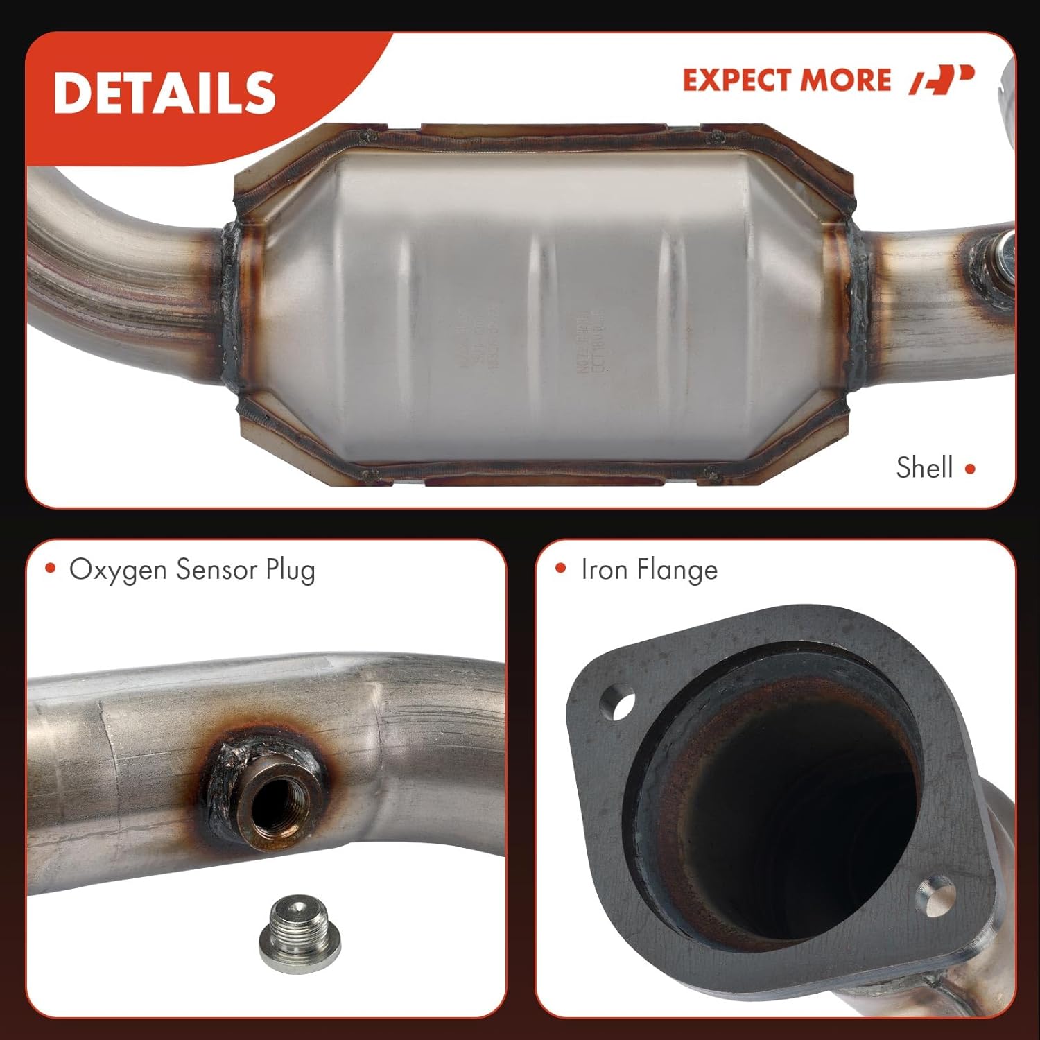 A-Premium Catalytic Converter Kit Direct-Fit for Chevy GMC Cadillac 1999-2006 V66322