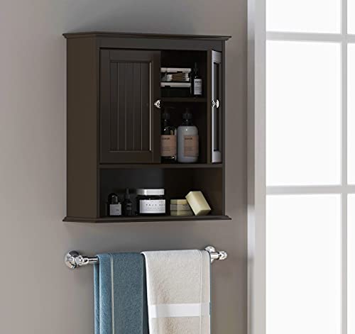 Spirich Bathroom Wall Cabinet with Doors, White A10165