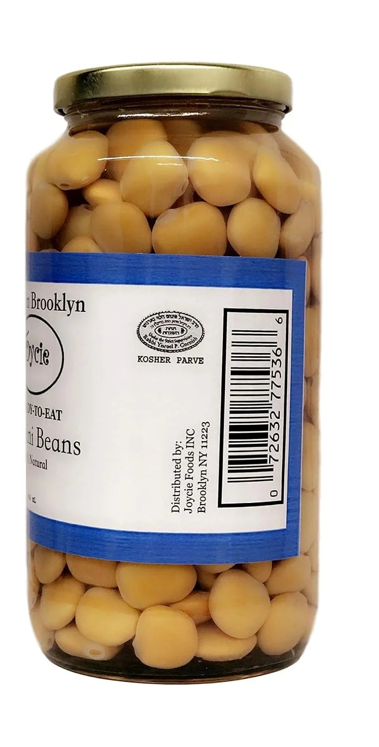 Joycie Ready To Eat Lupini Beans 32 oz Jar, Pack of 6 W21397