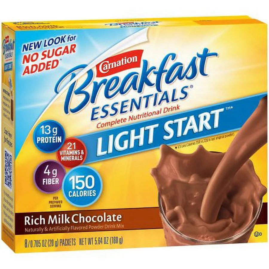 Carnation Breakfast Essentials Drink Mix, Rich Milk Chocolate (Pack of 4)