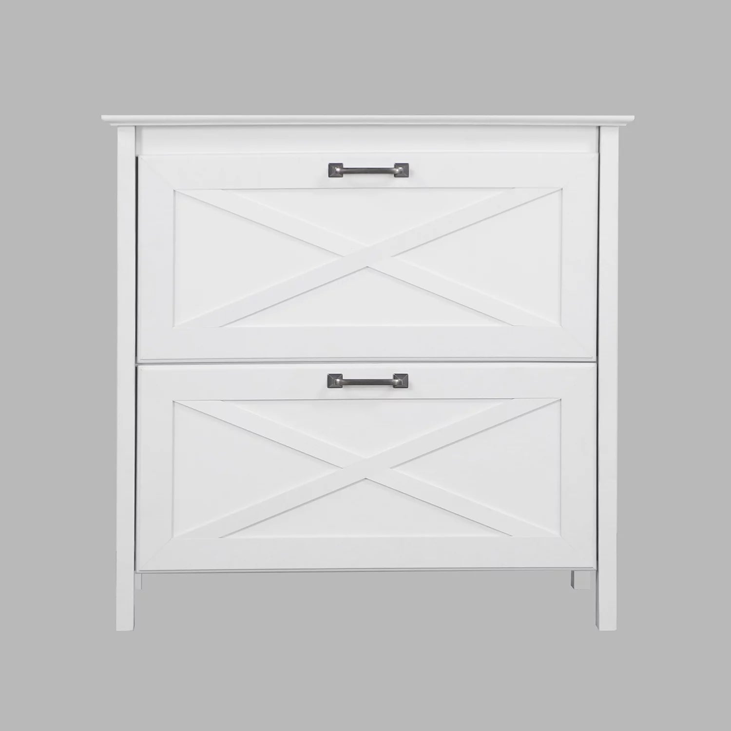 Saint Birch Liam Wood White 2-Drawer File Cabinet N9733