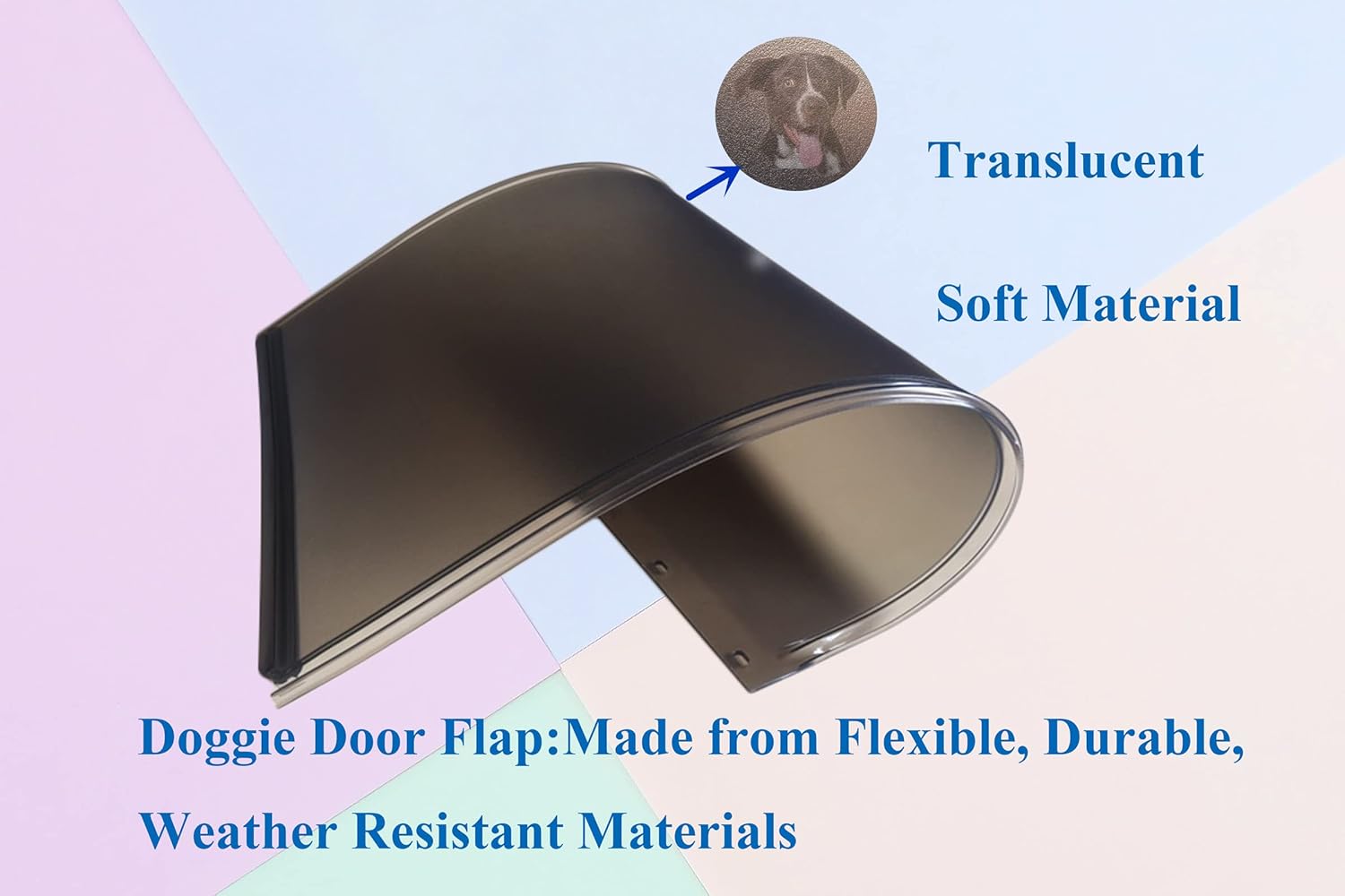 Large Dog Door Replacement Flap for PetSafe Freedom, Weather Resistant, 10 1/8" x 16 7/8" J410