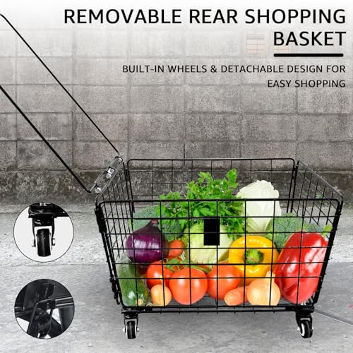 Upgraded Adult Tricycle, 7 Speed, 26 Inch with Front & Rear Baskets X482206