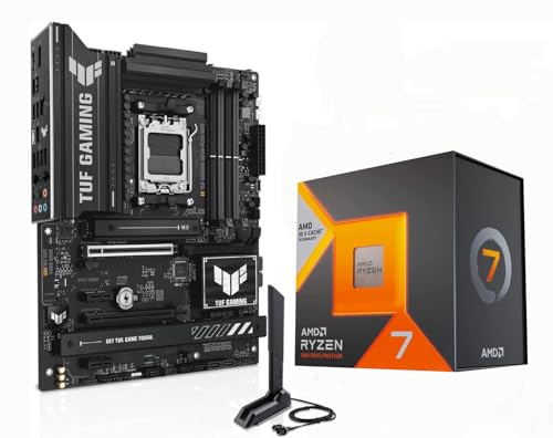 AMD Ryzen 7 7800X3D Desktop Processor with ASUS ROG Strix B650E-F Gaming WiFi Motherboard M47349