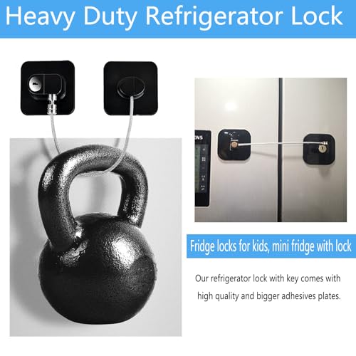 YEYA Refrigerator Lock, Baby Proof Cabinet Locks with Keys, 4 Pack I3658