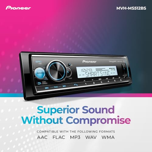 Pioneer MVH-S322BT Bluetooth Car Stereo with USB/AUX Inputs O800203