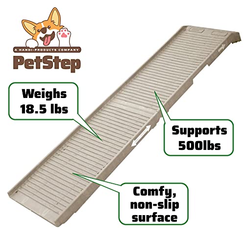 Petstep Original Folding Pet Ramp, Khaki/Beige Z85380