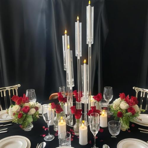 Black Candelabra Centerpieces for Wedding Table Decor 35in E5601