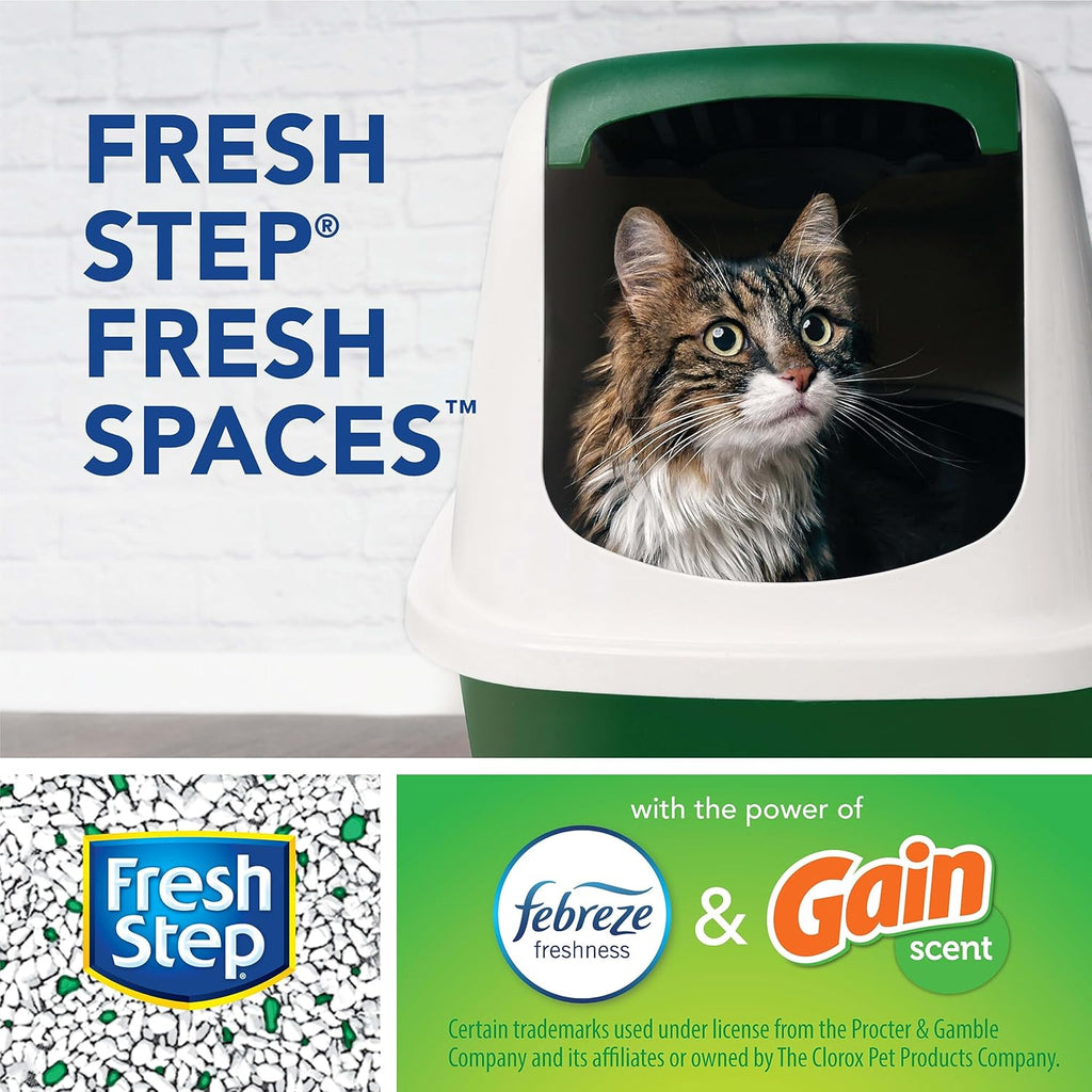 Fresh Step Clumping Cat Litter with Febreze Gain Scent, 25 lbs F867