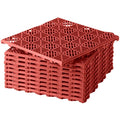 Sets of 10 Interlocking Patio or Walkway Tiles - Terra Cotta