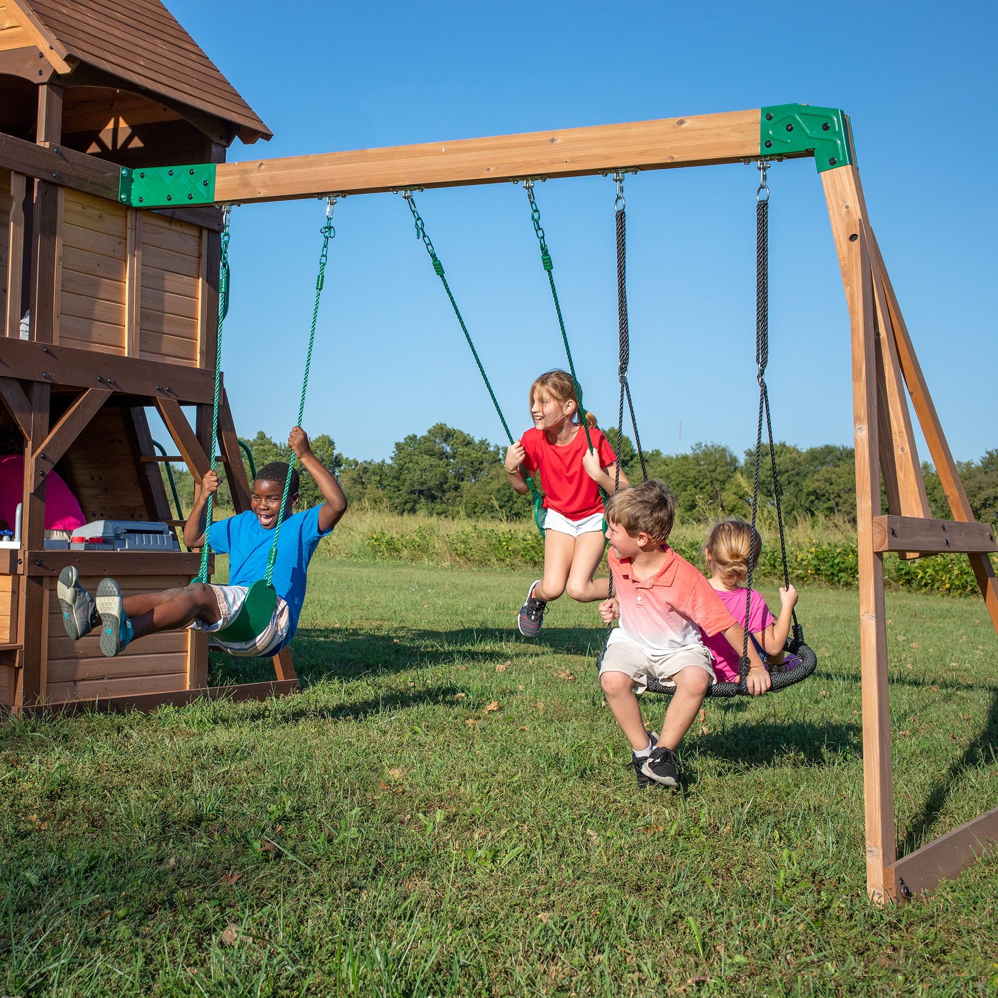 Backyard Discovery Cedar Cove Swing Set T431