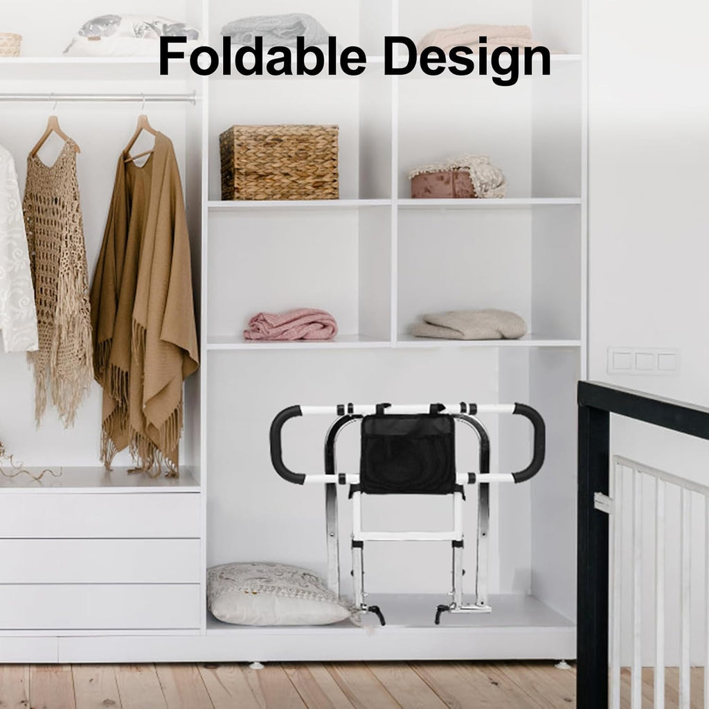 Hotodeal Bed Rail for Elderly Adults Safety with Adjustable Height & Motion Light U167