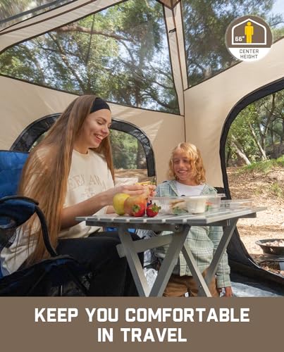 Fanttik Outdoor Camping Tent 4/6/8/10 Person Instant Cabin with Rainfly & Carry Bag G367