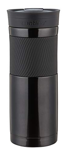 Contigo Byron Snapseal Travel Mug, Stainless Steel, 590ml, Black I34141