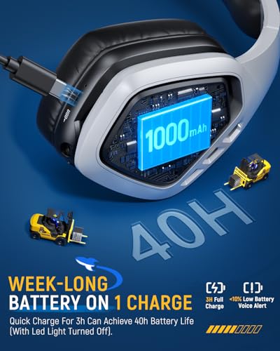 Wireless Gaming Headset for PC, PS5, PS4, Switch with Microphone G65656