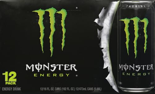 Monster Energy Drink Green Original 16 Fl Oz (Pack of 24) T366810