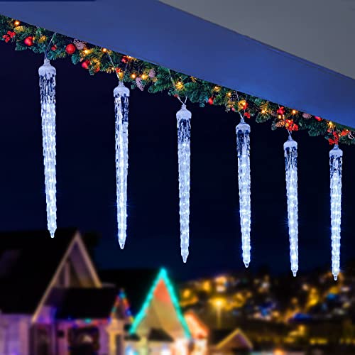 Brightown Christmas Meteor Shower Lights Outdoor 30ft 720 LED Waterproof Blue T277924