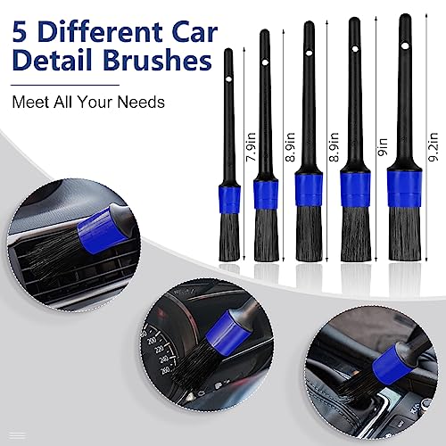 Car Detailing Kit 25PCS Interior Cleaning Set with Drill Brush and Washing Mitt M914