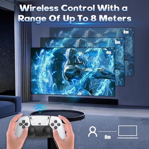 M15 Retro Game Stick, 4K HDMI Wireless Gaming Console with Dual Controllers K3814