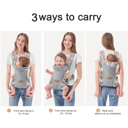 3-in-1 Ergonomic Baby Carrier Newborn to Toddler, Camouflage H11245