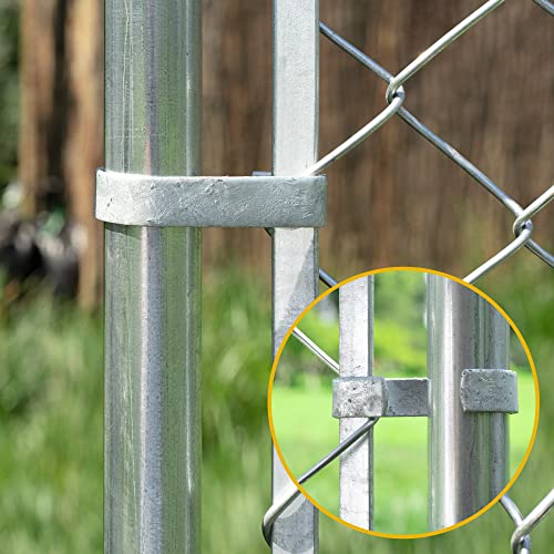 HITTITE Adjustable Chain Link Fence Gate Kit, Anti-Rust Heavy Duty, 26"-72" Wide x 4' High B3905