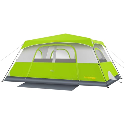 Fanttik Outdoor Camping Tent 4/6/8/10 Person Instant Cabin with Rainfly & Carry Bag G367
