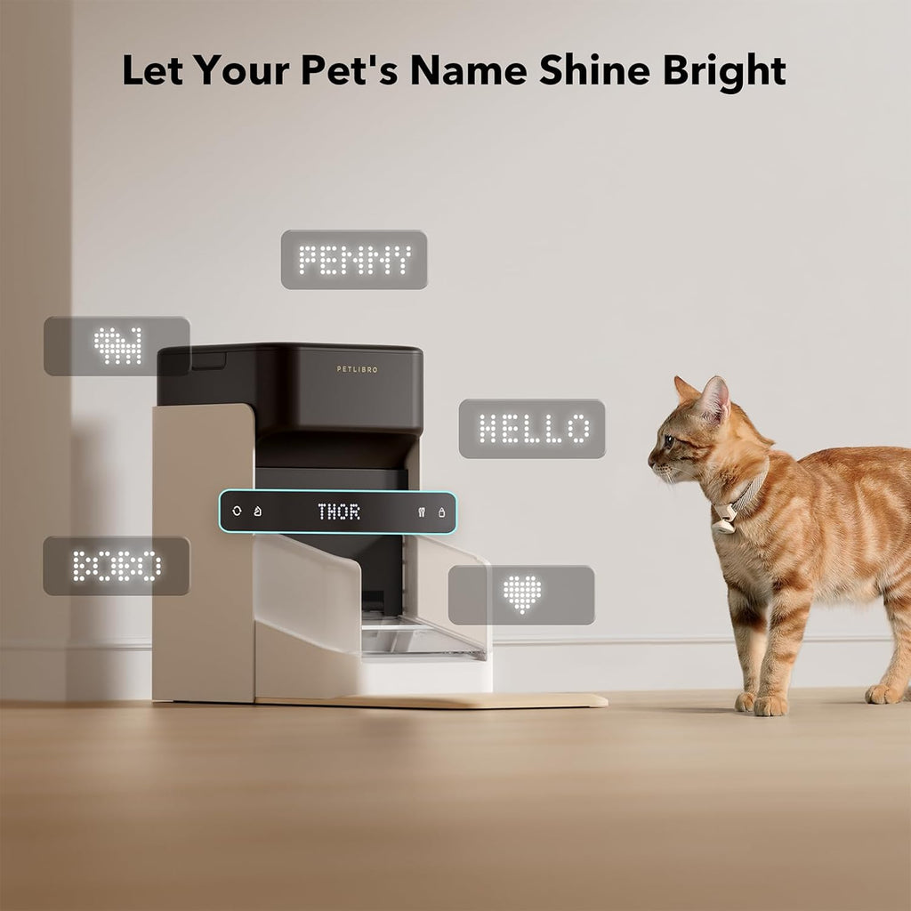 PETLIBRO RFID Automatic Cat Feeders 2 Pack, 5G Wi-Fi, 3L with Light Collar Tag T68367